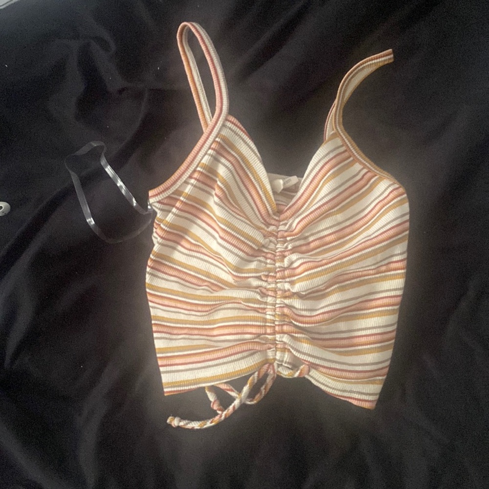 Multicolor cropped tank top